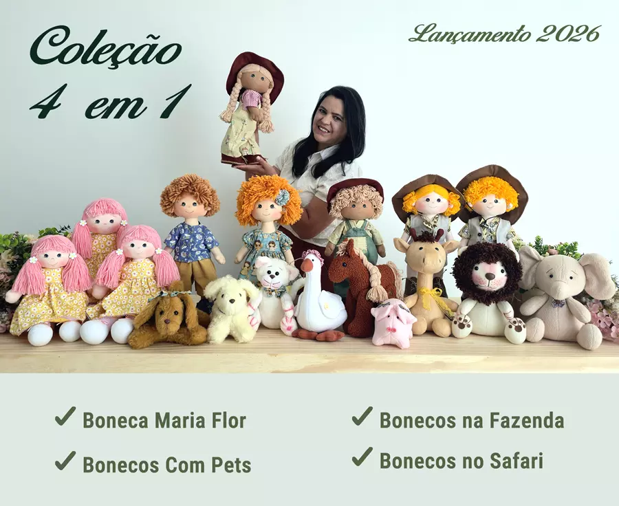 Coleção de Bonecas e Bichinhos