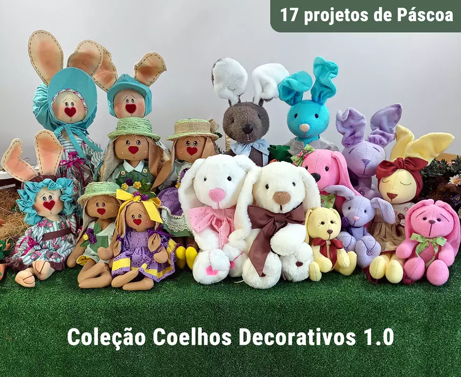 Coleção Coelhos Decorativos 1.0